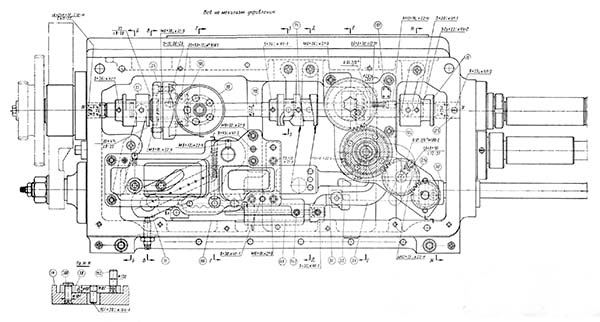 Коробка подач токарно-гвинторізного верстата 1К62